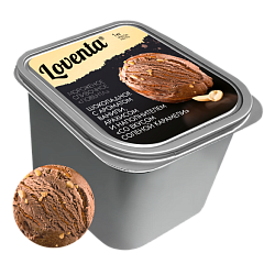 «LOVENTA» мороженое сливочное шоколадное арахис-соленая карамель 